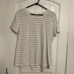 Calia Large Relaxed Fit Striped T-Shirt